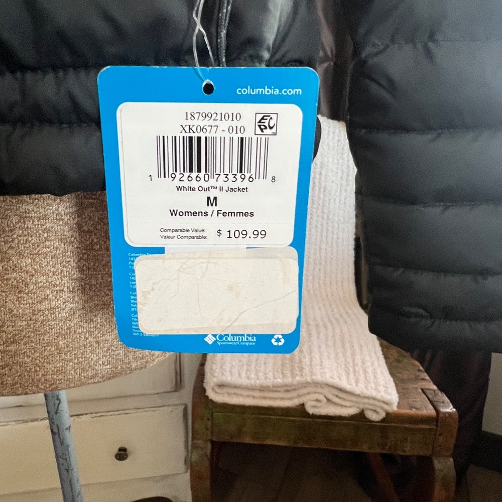 BRAND NEW WITH TAGS WOMEN'S COLUMBIA OMNI-HEAT BLACK JACKET MEDIUM - Picture 3 of 8